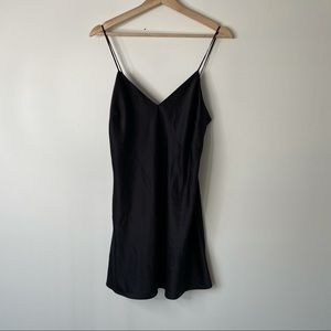 Oysho black slip dress mini size small